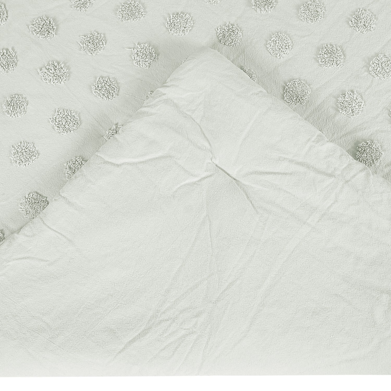 Better Trends Chenille Comforter Set King Size 3 Piece 100% Cotton Soft & Cozy All Season Bedding Athenia Collection Sage