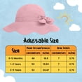 thumbnail image 3 of Protective Baby Bucket Sun Hat With UPF 50+ Protection Adjustable Infant Summer Beach Hats For Boy & Girl Breathable Toddler Swim Pool Play Sunhat With Wide Brim 12-24 Months Light Pink S, 50 CM, 3 of 5