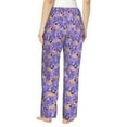 thumbnail image 2 of Bingfone Pajamas for Women,Pugs and Flowers Pajama Pants with Pockets-Large, 2 of 7