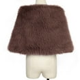 thumbnail image 6 of Lovzfmll Faux Fur Shawl Scarf for Women, Ultra-Soft Plush Warm Winter Shrug, Elegant Cloak Cape for Bridal Wedding Party Gift, 6 of 6