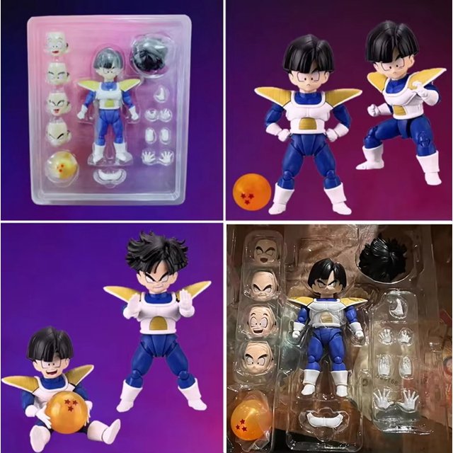 2025 Figuras de Dragon Ball Z de 11cm, figuras de acción de Son Gohan, PVC DBZ Namek, infancia, Gohan Shf, juguetes de modelos de colección móviles