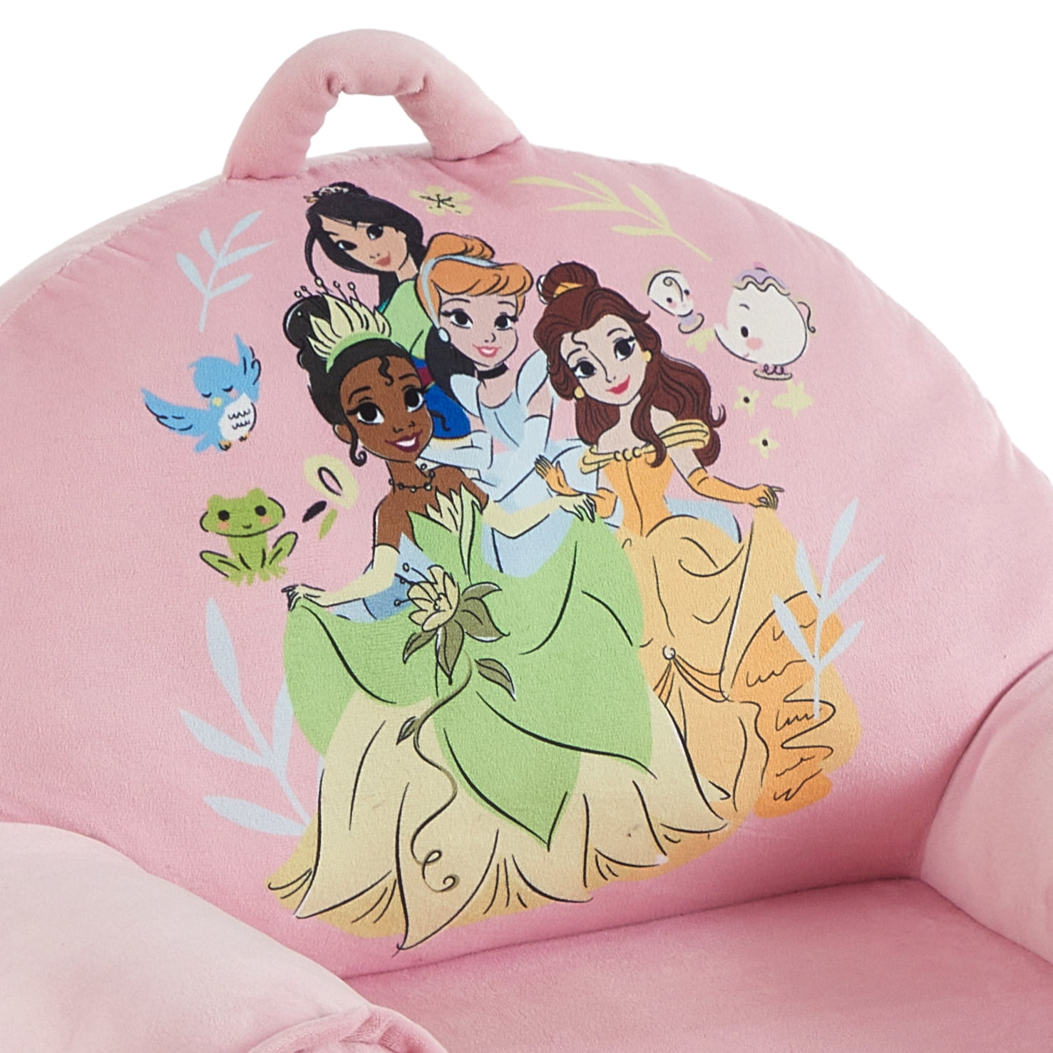 Toddler Princess Blue & Pink Polyester 2-in1 Flip Out Chair