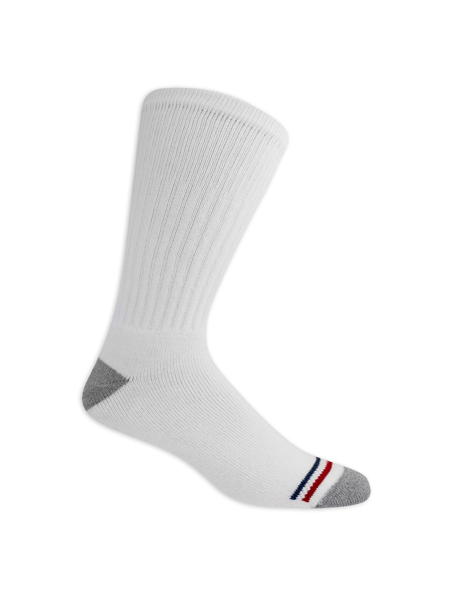High Ridge Gear Men's Premium Cotton Crew Socks, 4 Pack