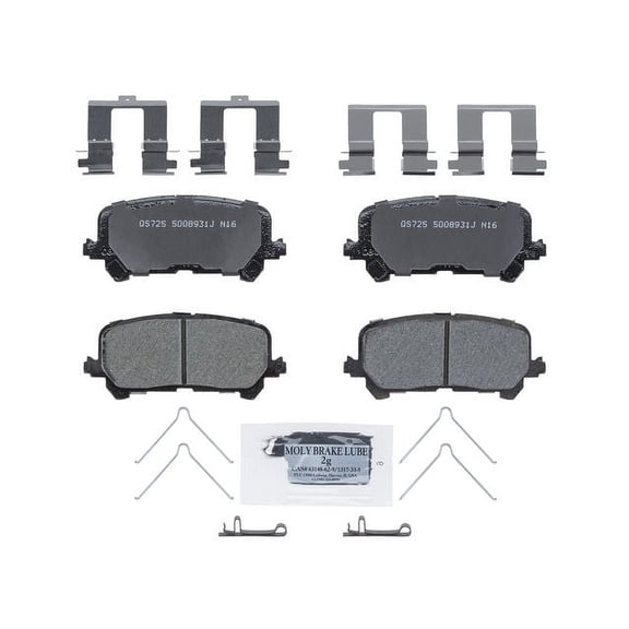 Rear Brake Pad Set - Compatible with 2017 - 2022 Honda Ridgeline 2018 2019 2020 2021