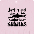 thumbnail image 4 of Inktastic Just a Girl Who Loves Sharks Girls Toddler Dress, 4 of 5