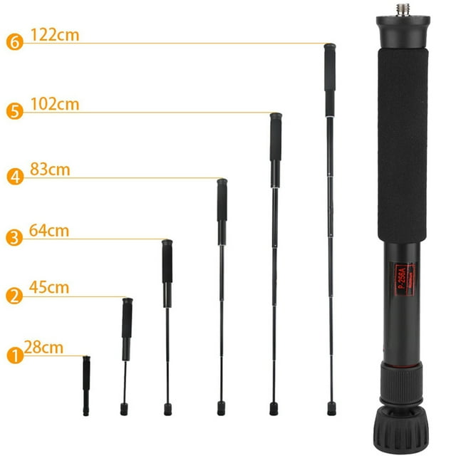Monópodo De Cámara Monópodo Fácil De Transportar Tamaño Compacto Liviano Para Teléfono Móvil, Micrófono, Luz LED, Etc. Cámara SLR De Montaje, Cámara Sin Espejo, Flash
