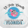 thumbnail image 4 of Inktastic St Pete Beach Florida Vacation Girls Baby Bib, 4 of 4