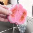 thumbnail image 3 of Kitchen Cleaning Sponges,Dishes Scrub Sponges,Non-Scratch Dishwashing Sponges,Multi-Purpose Sponges Scrubbing Mat,Suitable for Kitchen Dishes Pans Household Cleaning,3.54x3.54",1Pcs, 3 of 5