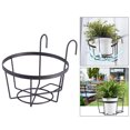 thumbnail image 4 of Macetas colgantes, soportes para macetas, cestas metálicas para macetas, contenedores para estantes para uso en interiores y exteriores DYNWAVEMX jardineras de barandilla al aire libre, 4 of 8