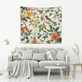 thumbnail image 2 of Yayeee Tapestry Wall Hanging for Bedroom 80" x 60" Living Room Home Wall Art Decor, Green Floral Pattern, 2 of 7