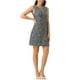 thumbnail image 4 of INSPIRE CHIC Vestido de Tweed para Mujer con Escote en Llave, Vestidos de Trabajo Sin Mangas, Negro L, 4 of 6