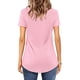 thumbnail image 4 of Puntoco 2024, tops a la moda de verano para mujer, pantalón corto informal de manga acampanada con cuello en V, camiseta holgada sólida, blusa, tops, 4 of 7