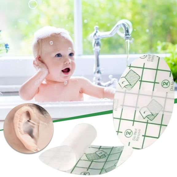 Taicans 20 Pcs Ear Covers - Waterproof Stickers,Baby Ear Covers for Bath Waterproof Ear Protection Plugs for Swimming Kids Newborn Shower Surfing Snorkeling and Other Water Sports