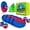 Blue+Red, variant on PLAYZAP Toss and Catch Ball Set - Outdoor Toys for Kids ages 3 4-8, Beach Toys Outside Yard Pool Lawn Games, Gifts for Boys Girls Adults Family - 4 Paddles 4 Sticky Balls(Upgraded)