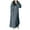 Blue, variant on Women Autumn and Winter Coral Fleece Nightgown Casual Solid Color Warm Boat Neck Long Sleeve Long Nightdress