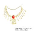 thumbnail image 4 of KAKOWELY 1 juego de joyas para danza del vientre para mujer, cadena para la cabeza, pulsera, collar, pendientes colgantes para actuación, 4 of 4