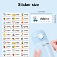 thumbnail image 3 of Customizable Transparent Waterproof Labels for Office Supplies School Stationery Bottles Lunch Box Toys Small Size, 3 of 7