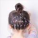 thumbnail image 5 of Bonita botella con forma de piña con banda elástica resistente, cordón continuo para el pelo, banda elástica desechable, anillo para el pelo con fruta fresca, accesorio para el pelo., 5 of 6