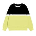 thumbnail image 4 of Vunhao Little Girls Sweatshirts, Crewneck Long Sleeve Printed without Hood Pullover Hoodies Tops on Sale Yellow Size 7-8 T, 4 of 5