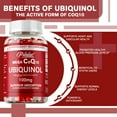 thumbnail image 3 of Mega CoQ10 Ubiquinol 100mg - Heart and Cardiovascular Health, Boosts Energy - 120 Capsules, 3 of 8
