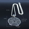 thumbnail image 5 of Celtic Pentacle Necklace Silver Stainless Steel Wicca Pagan Star Pendant Unisex Fantasy Forge Jewelry, 5 of 6