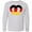 AC-Heather Grey, variant on Inktastic German Flag in Pretzel Shape Long Sleeve Youth T-Shirt