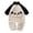 White, variant on AWZXDE Girls Fashion Rompers Thick Teddy Animal Pattern Romper Half Zip Closure Windproofs Loose Fit Warm Outerwear Suitable For Cool Autumn Winter Brown - 3-6 Months