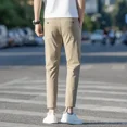 thumbnail image 3 of Pantalones de traje masculino de sastrería social 9 Pantalones de verano recortados para hombre Ropa de negocios negra china para hombre Oferta Reseñas coreanas Muchas, 3 of 4