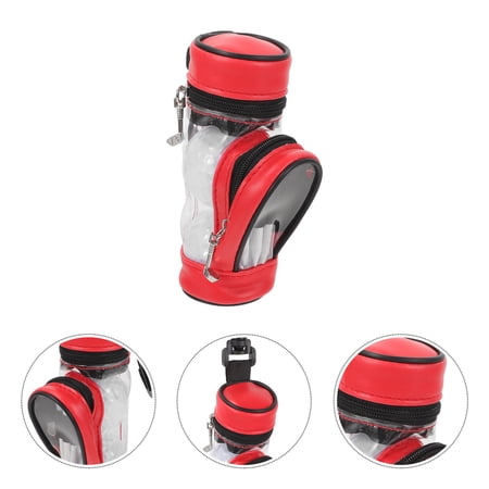 PTOOTP 1 Red Golf Ball Bag Mini Shape With Closure For Easy Access And Secure Storage