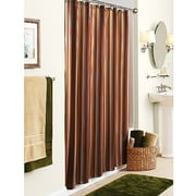 Better Homes & Gardens Woodside Stripe Espresso Bean Shower Curtain, 1 Each