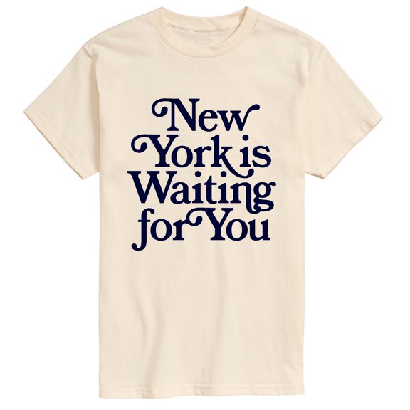 Instant Message - New York is Waiting For You Short Sleeve Graphic T-Shirt
