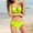 Green, variant on UTSJKR Halter Bikini Sets for Women Twist High Waisted Bikini Sexy Push Up Two Piece Swimsuits Sporty Two Piece Bathing Suits Army Green XL