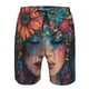 thumbnail image 3 of Fotbe Bohemian Colorful Flower Woman Trajes de Baño Estampados para Hombre, Shorts de Verano de Secado Rápido, Ropa de Playa, Bañadores-3X-Large, 3 of 6