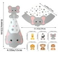 thumbnail image 2 of 6Pcs Animal Birthday Party Hats - Forest Jungle Themed Cone Hats With Lion Tiger Elephant Giraffe Zebra Monkey Designs For Kids’ Birthdays, Baby Showers, Animal Themed, 2 of 5