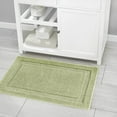 thumbnail image 3 of mDesign Non-Slip Microfiber Bathroom Rug, 21" x 34" - 2 Pack - Sage Green, 3 of 9