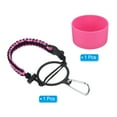 thumbnail image 3 of Uxcell Water Bottle Holder, Paracord Handle for 12oz to 24oz Bottles, Rose Red, Black, 3 of 6