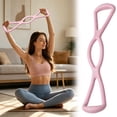 thumbnail image 5 of Figure 8 Resistance Band with Handles, Elastic Bands for Working Out, Arm, Back, Shoulder Training Elastic Ropes, Exercise Equipment for Yoga, Pilates, Pink, AKLJWH, 5 of 9