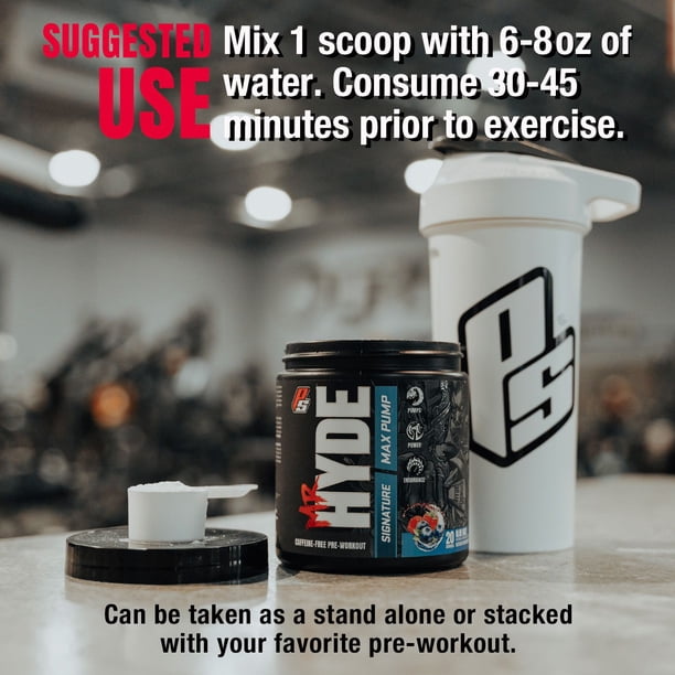 ProSupps Mr. Hyde Signature Max Pump Pre-Workout, Blue Razz, 20