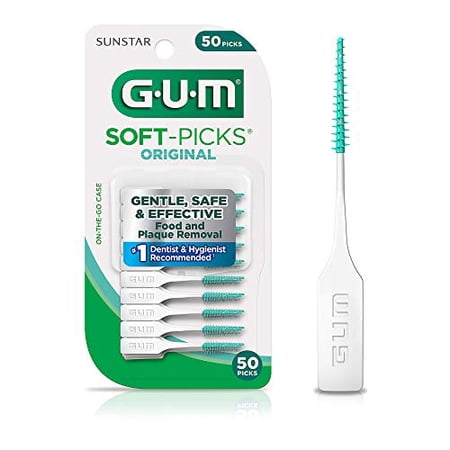 GUM - 6323R Soft-Picks Original Dental Picks  50 Count