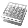 thumbnail image 2 of Soporte de tubos de ensayo de acero inoxidable, soporte metálico en forma de Z para tubos de ensayo, para uso en laboratorio., 2 of 8