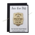thumbnail image 4 of 35 Custom Engraved Wooden Magnet Save the Date Wooden Magnet Rustic Wedding Announcements Idea, 4 of 4
