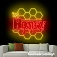 thumbnail image 4 of Handmadetneonsign Honey Neon Sign, Honey Store Led Light, Business Decor, Shop Store Wall Art Decor 71663, 4 of 5