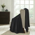 thumbnail image 2 of Superior Waffle Weave Knit Cotton Blanket, Full/ Queen, Black, 2 of 6