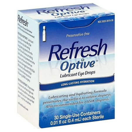 Refresh OptiveÂ® Sensitive 30-Count Lubricant Eye Drops
