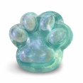 thumbnail image 3 of Cat Paw Squishy Toy with Glitter Crystal Gel Design, Single Piece, Green, for Kids and Adults, Relaxation Squeeze Toy, 3 of 3