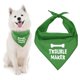 thumbnail image 1 of Printed 'Problem Making' Word with Funny Unisex Dog Bandana - Connected for Large Dogs, 1 of 5