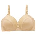 thumbnail image 2 of SELONE 2023 Bras for Women Push Up No Underwire Plus Size for Sagging Breasts Hollow Out Fashion Wire Free Underwea Everyday Bras Sports Bras for Women Nursing Bras for Breastfeeding Beige XXXXL, 2 of 4