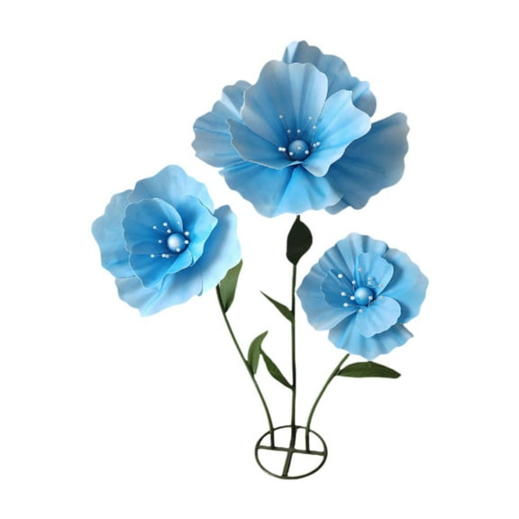 yotijay Wedding Giant Flowers for Decoration Huge Artificial Flower for Ritual Occasions Blue