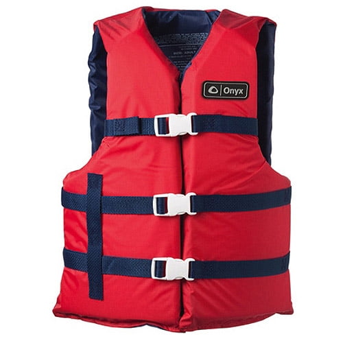 Onyx Universal Boating Adult Vest, Red, 2XL 4XL by Kent Sporting Goods