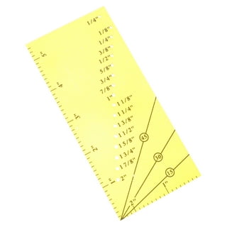Madam Sew Seam Allowance Ruler and Magnetic Seam Guide for Sewing Machine | Perforated Seam Gauge for Perfect 1/8 to 2 Straight Line Hems | Includes